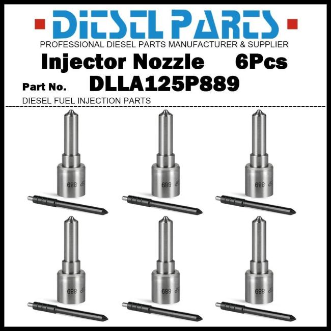 6x Injector Nozzle DLLA125P889 for 9.0D 095000-6480 RE528407 RE529149 - Picture 1 of 9