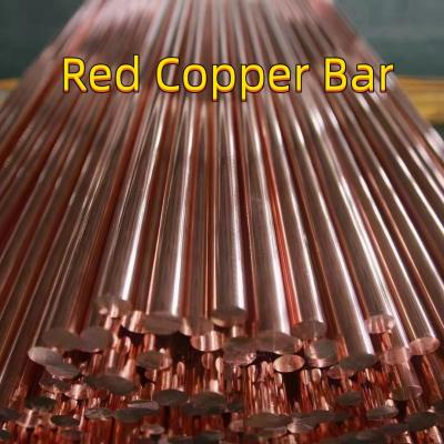 China 99.99% Pure C11000 Copper Round Bar OD 300MM Red Copper Rod Shaft for sale
