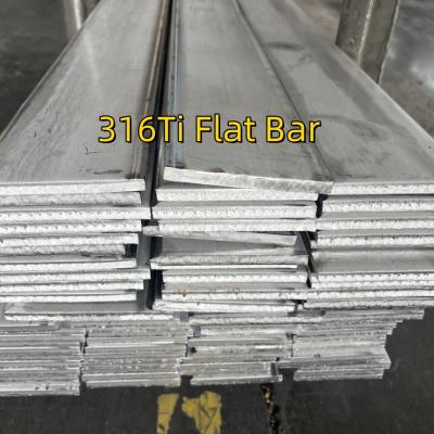 China ASTM A240 Hot Rolled  DIN1.4571 316Ti Stainless Steel Flat Bar SS316Ti Flat Bar 100*10*6000mm for sale