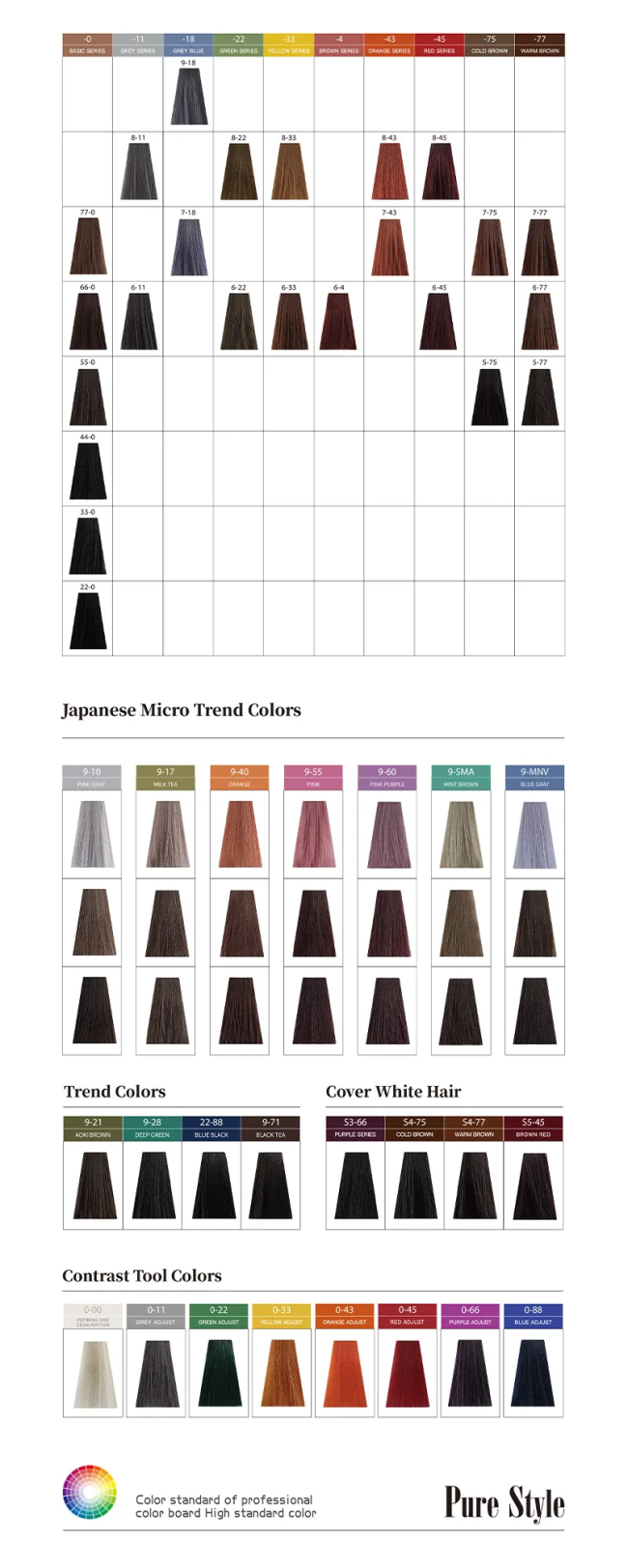 PureStyle Low Ammonia Permanent Color Hair Dye Cream for Professional Salon Use Hair Color Manufacturer 8