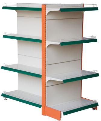 China Eco Friendly Supermarket Display Shelving Supermarket Display Stands Corrosion Protection for sale