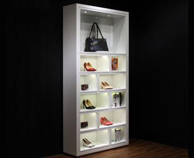 China Floor Standing Shoe Display Shelves With LED Light OEM / ODM Available for sale