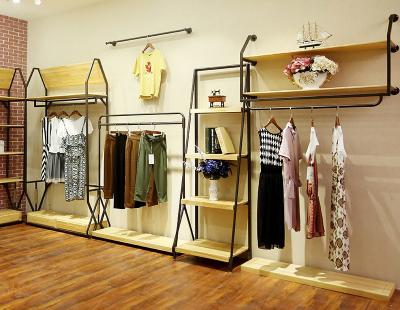 Китай Магазин стеллажей для выставки товаров Одежды прочных дам одевает дизайн шкафа модный продается