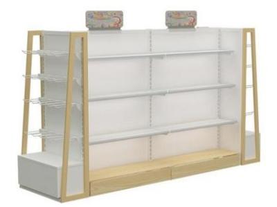 China Single Sided MDF Grocery Display Shelves Environmental 900*660*1350mm for sale