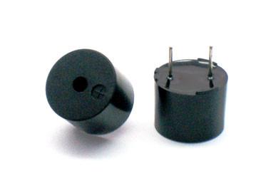China Black Magnetic Transducer Buzzer AC Type Without Oscillator Circuit Φ12*9mm for sale