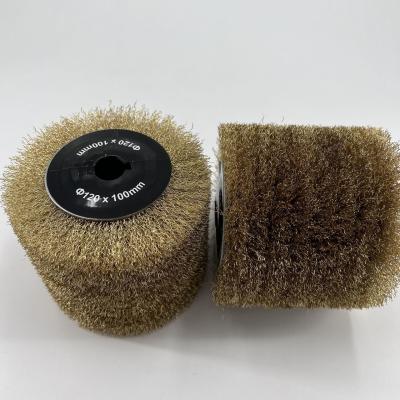 China Ø 120mm * 100mm Rust Removal, Polishing, And Polishing Steel Wire Brush Roller for sale