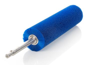 China Acero inoxidable del cepillo de la limpieza del rodillo externo industrial flexible espiral de nylon de la bobina en venta