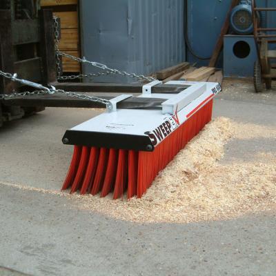 China Steel Base Design 1800mm Warehouse Forklift Broom Attachment for sale