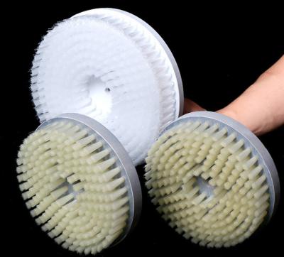 China Deburring Polishing Grinding Disc Brush Abrasive Wire  Nylon Wire Industrial Disc Brush for sale