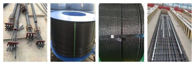 Dcl Certification/Certificate Prestressed Concrete Un Bonded PC Strand Price 9.53/12.7/15.2mm etc