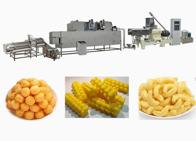 Stainless Steel Puff Snack Machine Rice Powder Making Machine SS304 Material