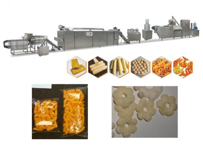 120-500kg/h Puff Snack Extruding Food Corn Puff Snacks Making Line