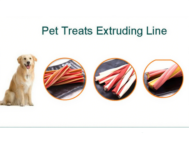 Dry pet dog food making machine , dog food extruder