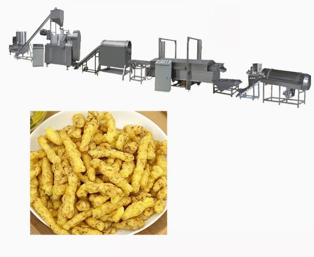 2D 3D pellet snack food Crispy pea soya extruder machine process line