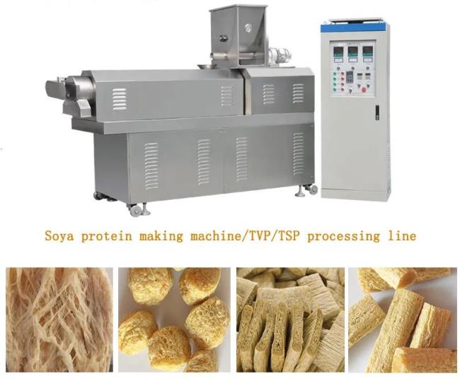 Automatic Soya Extruder Machine / Protein food production line