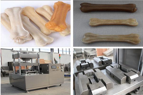 60T Twin Moulds Dog Bone Making Machine