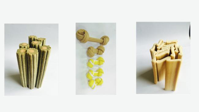 Pet dog treats/Dog dental chews food processing line/extruder machine
