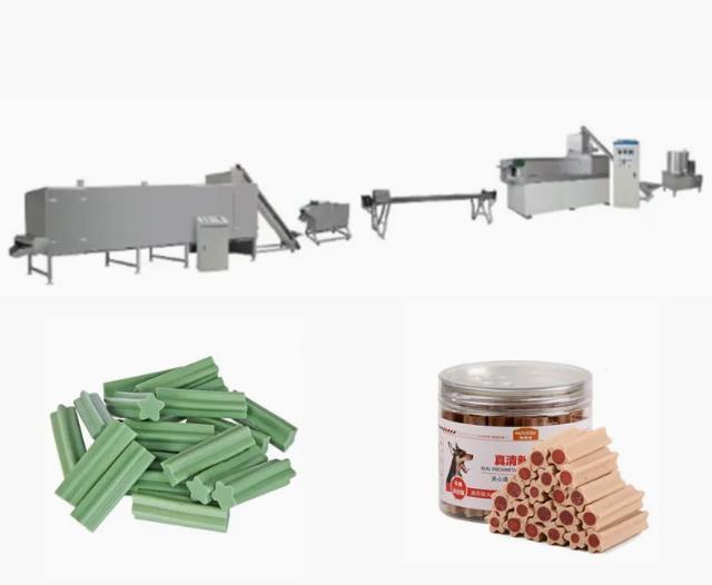 Singe Screw extruder equipment / Pet Treats bone dog food machine