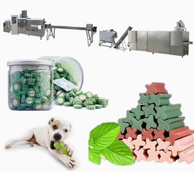 Fully stainless steel Dental Care Pet Snacks dog food processing equipment