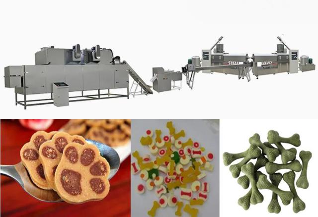 Dog food making machine chewing pet food processing line