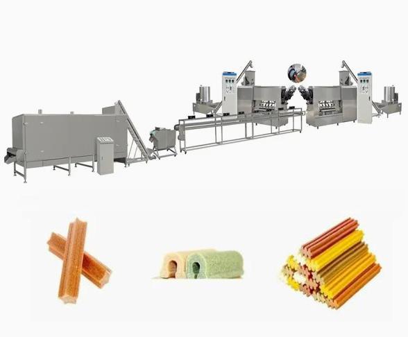 Twist Dog Food Extruder Machine , pet extrusion machine