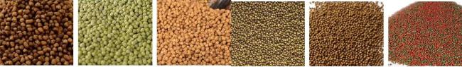 Final fish feed product samples