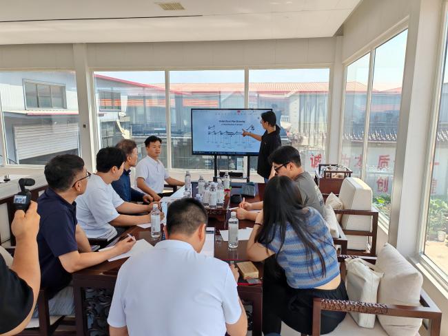 Technical demonstration for visiting customers