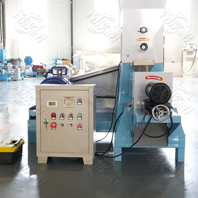Household pet food extruder machine