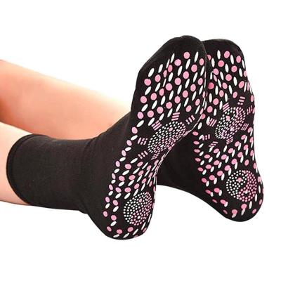 China Anti Fatigue Shiatsu Foot Massager Magnetic Socks Breathable Self Heating Weight 40g for sale