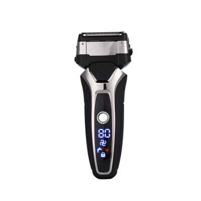China Black Rechargeable Electric Shaver Size 15.8 * 5 * 3.7cm Dry / Wet Dual Use For Travel for sale