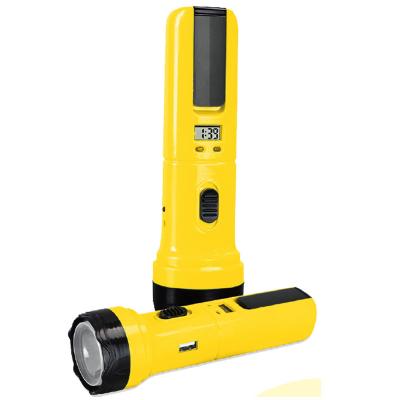 China High Power Multifunction Solar Safety Hammer Light , Solar Flashlight Torch Rechargeable With Power Bank for sale