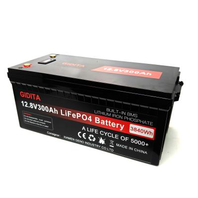 China 12.8V 300Ah LiFePO4 Solar Power System Battery 522*269*220mm for sale
