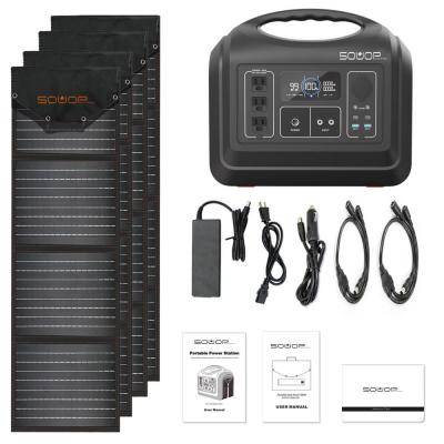 China EU 1800W Outdoor Solar Portable Power Station For Camping With Panel for sale