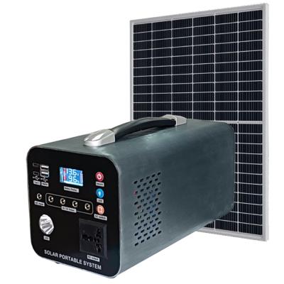 China Outdoor Solar Energy Storage Power Station 300w - 1500w  With Solar Panel for sale