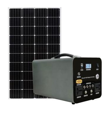 China Solar Portable Power Station System 1000W With Solar Panel For Outdoor Power for sale