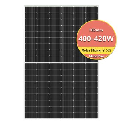 China Half-Cell High Efficiency PV Module Monocrystalline Solar Panel 400W 410W 420W for sale
