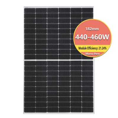 China IP68 Excellent Module Efficiency Half-Cell Monocrystalline Solar Panel 440W 450W 460W for sale