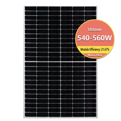 China Wholesale Outdoor Half-Cell Monocrystalline Solar Panel 540W 545W 550W 560W Solar Panel for sale