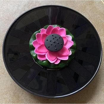 China Wholesale Flower Shape Solar Fountain Pump 7V 1.4W Garden Pool Water Floating Fountain Pump for sale