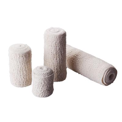 China Original White Medical Bandage  Wrap Breathable Stretch Spandex And Cotton Disposable Crepe Bandage Roll for sale