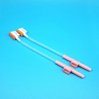 China EO Sterilization Oral Suction Sponges Swabs With Toothbrush for sale