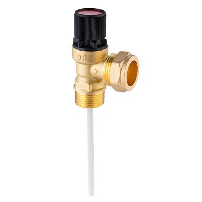 China 3/4''X22mm SABS Tested T And P Valves With Temperature Sensor Probe For Hot Water Cylinder for sale