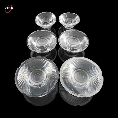 China 35mm Round LED Optical Lenses 4 In 1 PMMA PC Material For Focus Light for sale