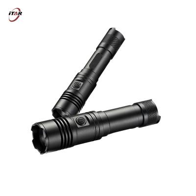 China 1900 Lumen Rechargeable LED Flashlight Black With 21700 Li Ion Battery for sale