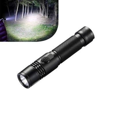 China Small USB Rechargeable Flashlight , 1200 Lumen Portable Rechargeable Torch Light for sale