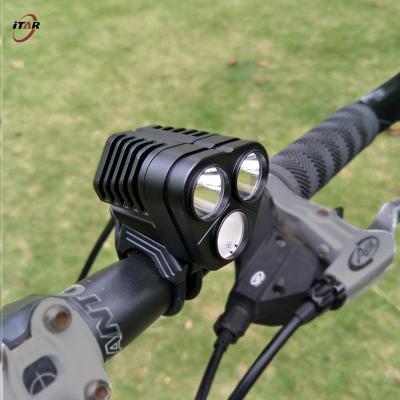 China Water Resistant 3000 Lumens Bike LED Flashlight With External Switch Easy To Install for sale