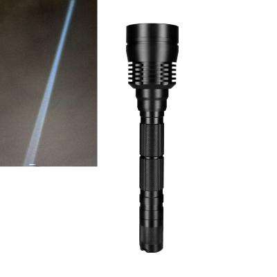China 3KM Shooting Aircraft Aluminum Torch 12W IP66 Waterproof Rechargeable Torch for sale