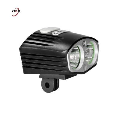 China 2000 interruptores dobro da lanterna elétrica do diodo emissor de luz de Front Bike do lúmen impermeáveis à venda