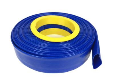 China Standard Pressure Flexible Hose , PVC Layflat Pump Water Hose / Pipe / Tube For Washing Drain for sale