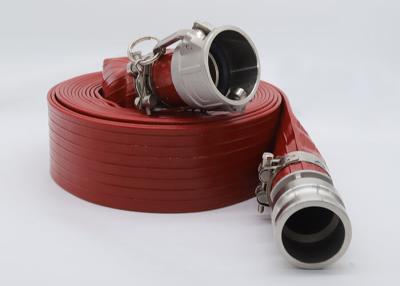 China Plastic High Pressure Heavy Duty PVC Layflat Hose Pipe With Couplings for sale